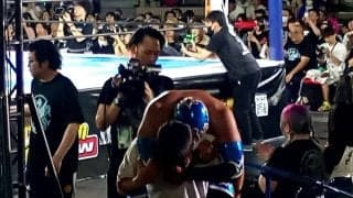 【新日本】バック宙キック狙ったバリエンテ・ジュニアが右ひざ負傷で49秒負け、田口隆祐３連勝
