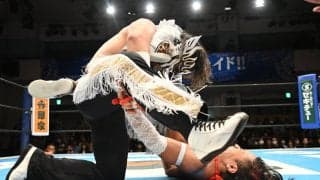 【新日本】デスペラードが豹の左ひざ徹底的に痛めつけ、身体能力制限してからヌメロ・ドス葬