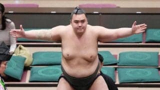 朝大洞が現役最後の一番で逆転の上手投げ「最後だったので何とか勝てて良かったです」