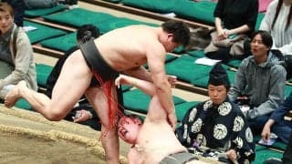 “イケメン力士”幕下の大森が１敗死守　元遠藤の北陣親方からの言葉に奮起
