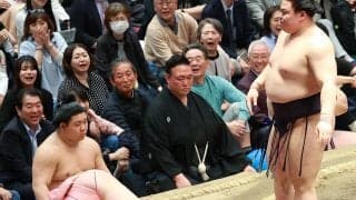 「緊張した」義ノ富士３敗守った「突っ張りの回転で」くせ者宇良退けトップ１差追走