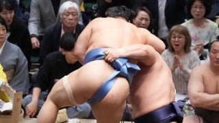 痛恨の４敗目の翔猿「普段通り、また集中してやっていきたい」３敗同士の若隆景に敗れる