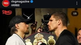 【ボクシング】「あと３試合で終わる。宣言したら復帰しない」統一ヘビー級王者ウシク引退に言及
