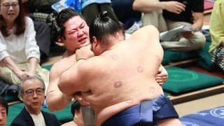 一意　朝翠龍を下し単独トップ　初の十両優勝に王手　千秋楽へ「変わらず前に出る相撲取りたい」