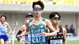 男子２部３０００Ｍ障害予選で青学大の本間創がトップ通過　原監督「優勝を狙ってほしい」関東学生陸上