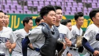 2年生で主将兼捕手　立命館宇治の江原「まさか」から「やりやすい」