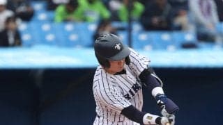 左手首骨折で戦列を離れていた立大・小林隼翔が復帰戦で１安打フル出場、大量５得点の口火に