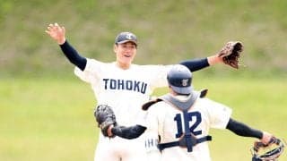 ドラフト候補の東北福祉大・猪俣駿太「日本一が目標。まだまだ通過点」リーグＶ導く５勝目