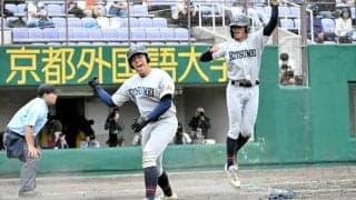 立命館宇治、4安打5打点の東慶太選手　仲間の助言と声で奮闘