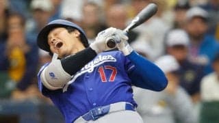 大谷翔平、５打席目は四球で出塁　チームは８回に３点追加で４点リード
