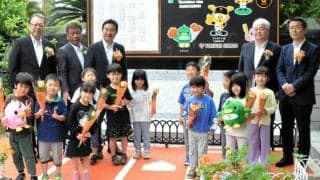 千葉出身の阿部監督「誇り」とメッセージ　巨人発祥伝える碑を再整備