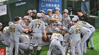 阪神　立石正広の声出しでナインが満面笑みｗ何を言った？昇格直後から続く大役→連勝中は変わらない伝統