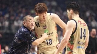 【バスケ】CS決勝第２戦　第２Qはロースコアの展開　長崎２点リードで前半折り返す