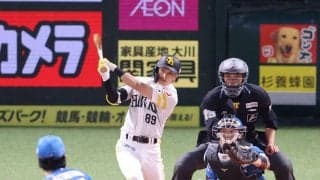 【ソフトバンク】４点差を２回に追いつく　周東佑京が右翼線へ同点の３点適時三塁打