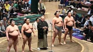 八角理事長の協会挨拶で異常事態、休場続出で一緒に上がった力士は４人だけ【大相撲夏場所】