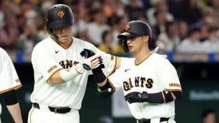 【巨人】やっと出た…吉川尚輝が今季74打席目で初長打となる1号2ラン！スタンドからは大歓声