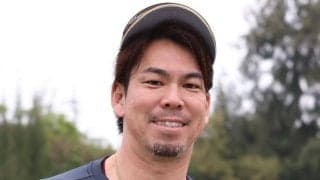 「ずっと元気で頑張ってほしい」　楽天・前田健太が大先輩との再会報告「まっちゃん（松山さん）に久しぶりに会いましたー！」　ＳＮＳ「カープコンビ！！！」