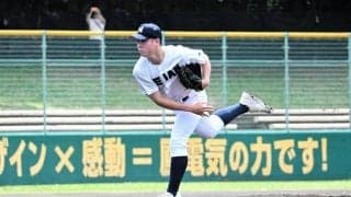 龍谷大平安・背番号10の中元投手　持ち味違う背番号1と切磋琢磨