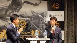 武豊騎手が日本ダービーＶへ「来週、１個増えていたらいいですね」　オークスＶの今村聖奈騎手にも言及　自身の特別展でトークショー