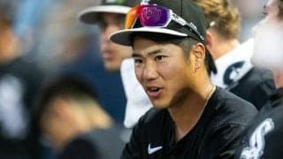 西田陸浮、レーザービームで得点阻止　メジャーデビュー戦で本拠地歓声、村上宗隆も称える