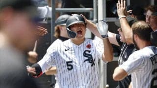 村上宗隆、同点18号ソロ　メジャーデビュー西田陸浮とハイタッチ　ホワイトソックス貯金「1」