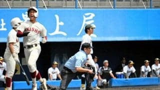 継続試合の秋田大会決勝、秋田商が鹿角に逆転勝ち　高校野球春季大会