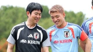 【Ｗ杯】森保ジャパン、合宿２日目を開始　堂安律、長友佑都、吉田麻也ら初日と同じ１３人が汗流す