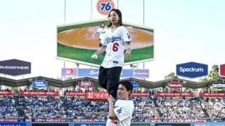 【フィギュア】「由伸とのツーショットやばい」三浦璃来さん、SNSに始球式の様子を投稿