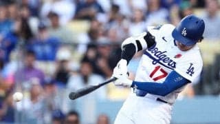 大谷翔平、右翼線二塁打で２試合ぶり安打　ドジャース逆転３連勝　りくりゅう始球式の一戦に勝利