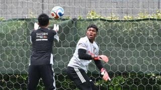 【日本代表】鈴木彩艶が合流　守護神として臨むＷ杯へ「いかに自分が安定感をもたらせるか」