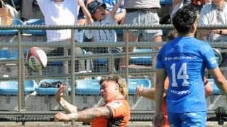 【ラグビー】殊勲のチャージ　東京ベイのヴァイレア、ＧＫ阻止し２点差勝利に貢献　キッカーの視線、ボールとの距離に「全部確認して、これはいけるなと」