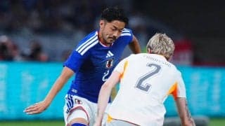 【日本代表】菅原由勢が決勝点アシスト　右サイドから正確なクロスを送り小川航基が頭で決めた