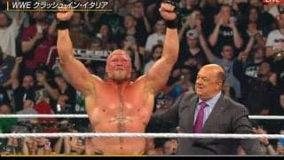 【WWE】引退撤回ブロック・レスナー、リベンジに成功　計７度のF5でオバ・フェミに雪辱