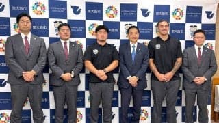 花園近鉄ライナーズ、幹部が太田春樹監督の続投明言　指揮官は２季目へ「必ず優勝、昇格」　地元・東大阪市を訪問