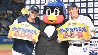 今季初勝利のヤクルト・高橋「ちょっと長くなってしまった」とお立ち台で　決勝弾の増田から「けけさん大好きなんで」と“告白され”「僕も大好き」と応じる