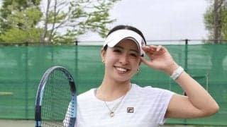 【テニス】「ナイスバディ」スポブラ姿の大胆ショット披露　写真集発売の園田彩乃が筋トレが話題