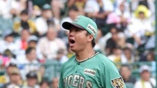 阪神・村上が粘投　６回０封で５勝目の権利　六回無死一、二塁では三振→併殺で無失点