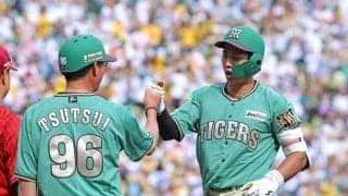 阪神連勝で首位浮上　接戦制し２カードぶり勝ち越し　ドラ１・立石が決勝打、五回に左前適時打　村上は６回無失点で５勝目