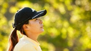 力んだバックナインに悔しがる渋野日向子「プレッシャーに負けて身体が動かなかった」
