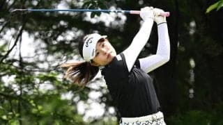 首位と2打差2位タイの政田夢乃「もっと上を目指していきたい」今季5度目のトップ10入り