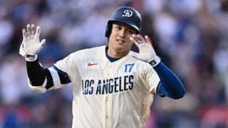 大谷翔平は「1番・DH」　HRなら2戦連発…ド軍打線は左打者ズラリ、ベッツはベンチスタート