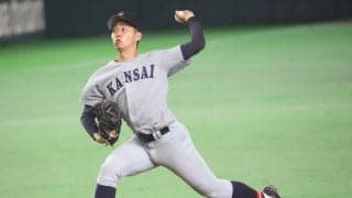 ドラフト上位候補に浮上した関西大左腕が3回まで五者連続三振含む6奪三振、無安打、無失点の快投【大学野球選手権】
