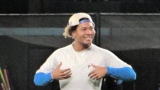 日本ハム・水谷１軍復帰「戻ってきたなという感じ」左手首骨折から約１カ月半ぶり