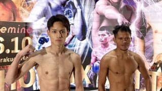 無敗の坂井優太がプロ８戦目の計量をクリア　前回連続ＫＯストップも「段階を踏んで、最終的に倒せれば」