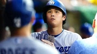 大谷翔平、代打送られ途中交代　3戦連続安打…登板前日も快音、ド軍は大量リード