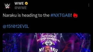 【WWE】NARAKUがNXT王座挑戦権獲得　王者ディアンジェロに謎の手紙渡す