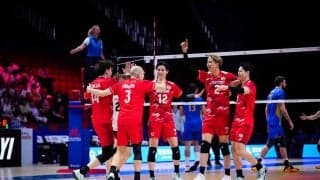 男子日本代表　ウクライナをストレートで下してVNL白星発進
