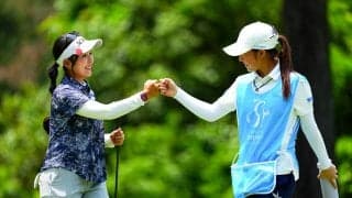 「背中で語るタイプ」の青木瀬令奈が67の好発進 アマ後藤あいキャディと息ぴったり