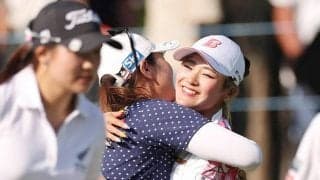 【女子ゴルフ】桑木志帆が首位で決勝へ　韓国の１４歳アマは２位後退　荒木優奈が最小６４で３位急浮上
