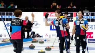【カーリング】五輪出場フォルティウス第4E　２点スチールに成功しリードを５点に広げる
